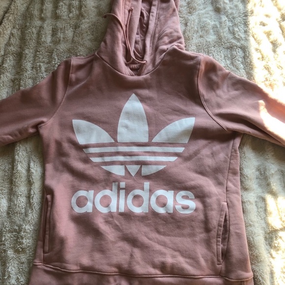adidas Tops - ADIDAS trefoil pink women’s hoodie